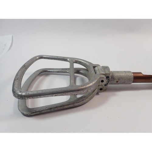 1080 - A wooden shooting stick with pat number, thought to be Swaine & Adeney together with a Gamebird shoo... 