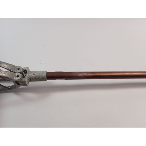 1080 - A wooden shooting stick with pat number, thought to be Swaine & Adeney together with a Gamebird shoo... 