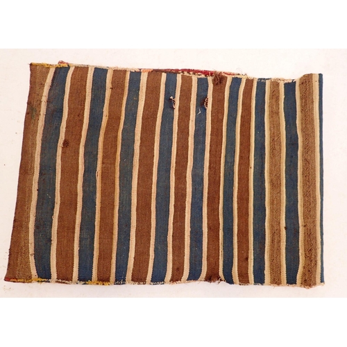 1073 - A Turkoman style saddle bag, 125 x 46cm