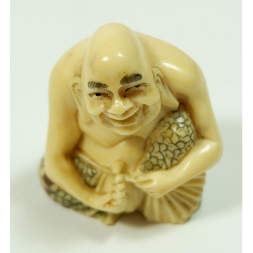 186 - A Japanese composition netsuke 'Masatoshi' signed on the base
