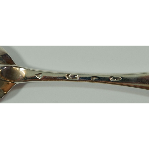 341 - A Georgian silver rat tail spoon, 72g