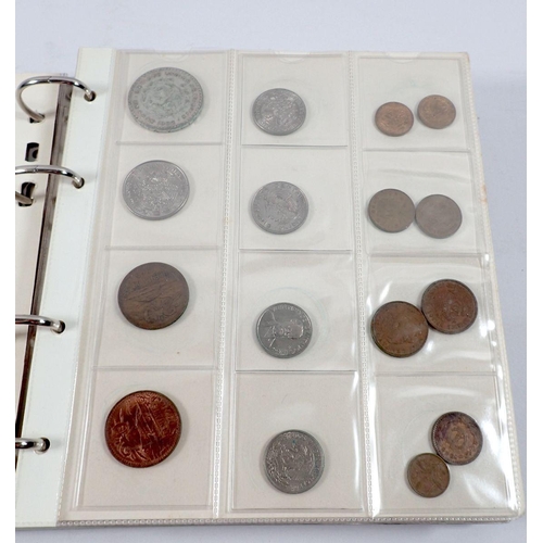 586 - Two world coin albums 20th century containing: album Mont Samleren, examples: Denmark, Norway & Swed... 