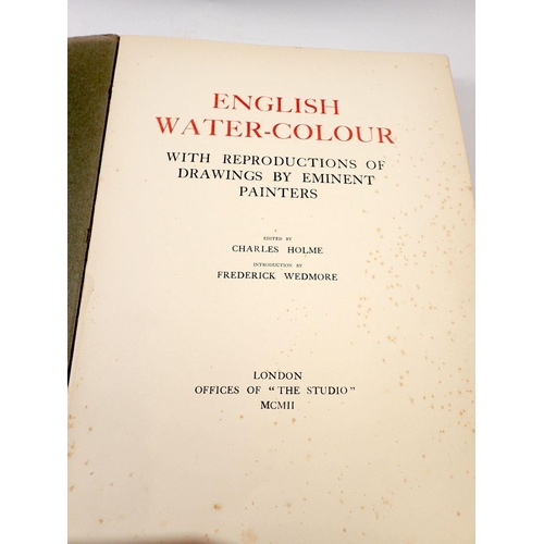 666 - English Watercolour with reproductions of drawings by eminent painters 'The Studio' library 1902 com... 