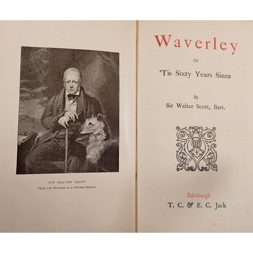 669 - Twenty five volumes 'The Waverley novels'