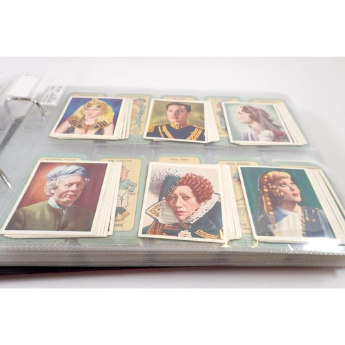 680 - An album of twenty two sets of cigarette cards  including Wills Allied Army Leaders, cat value £550