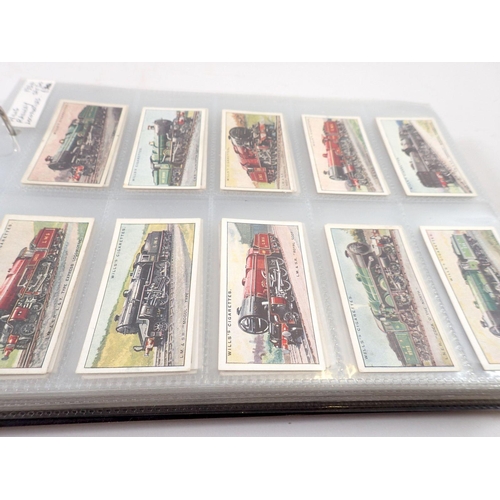 685 - An album of cigarette cards, sets and part sets, cat value £800 including Lea's Old English Pottery ... 