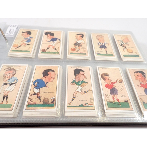 685 - An album of cigarette cards, sets and part sets, cat value £800 including Lea's Old English Pottery ... 