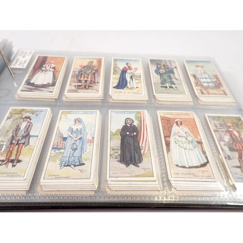 685 - An album of cigarette cards, sets and part sets, cat value £800 including Lea's Old English Pottery ... 