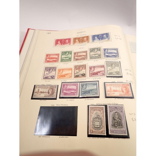 686 - A George VI Commonwealth stamp album, over 1700 stamps mint/unmounted, cat value £8,500