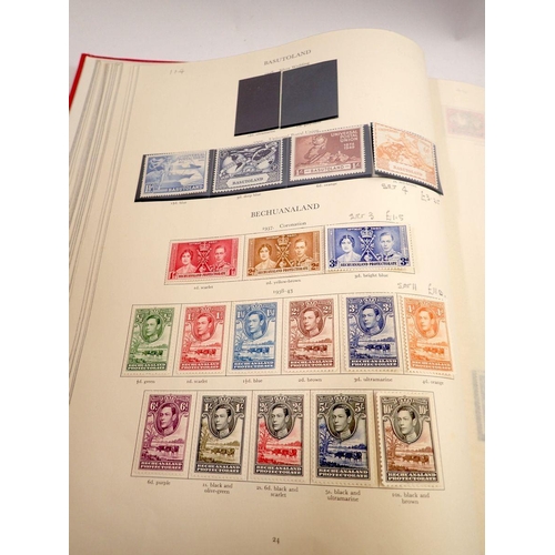 686 - A George VI Commonwealth stamp album, over 1700 stamps mint/unmounted, cat value £8,500