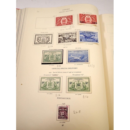 686 - A George VI Commonwealth stamp album, over 1700 stamps mint/unmounted, cat value £8,500