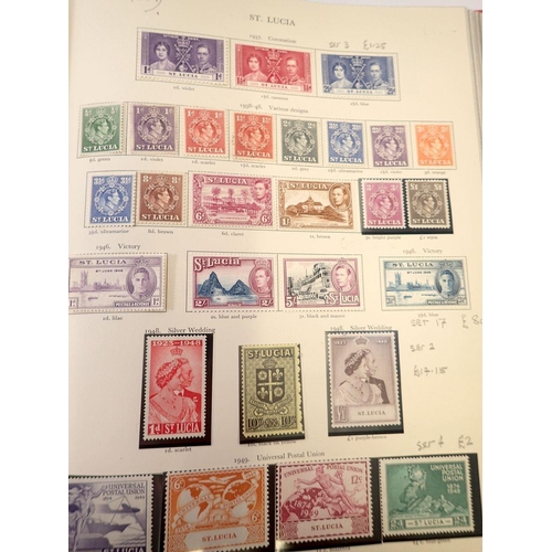 686 - A George VI Commonwealth stamp album, over 1700 stamps mint/unmounted, cat value £8,500