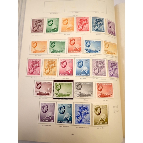 686 - A George VI Commonwealth stamp album, over 1700 stamps mint/unmounted, cat value £8,500