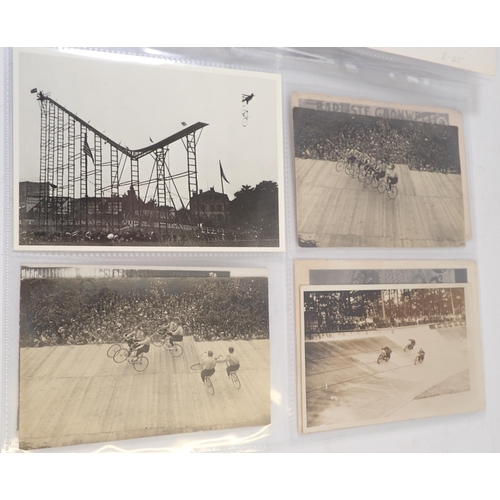 693A - Twelve circus and fairground postcards including Wall of Death