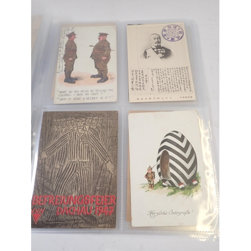 693B - A group of military postcards including Hitler and silks (25)