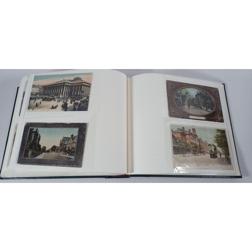 695 - An album of postcards, mixed subjects but mainly topographical, with some early cards, (200)