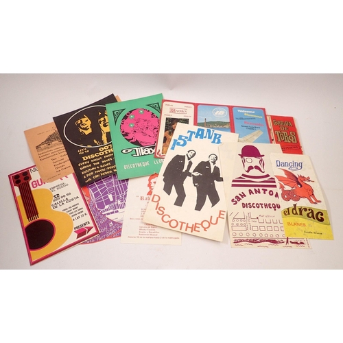 697 - A collection of Spanish ephemera dating from the 1960's and 70's including Lloret de Mar disco adver... 