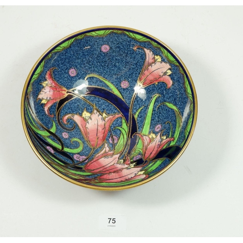 75 - A Minton's Tulipa bowl, 22.5cm diameter