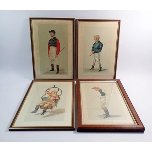 1017 - A set of four Vanity Fair Jockey prints, 34 x 19cm