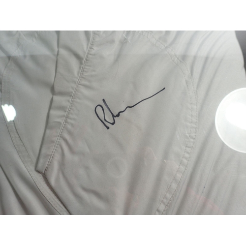 1022 - A pair of signed horse racing jockey breeches by Richard Dicky Johnson when winner at Cheltenham Gol... 