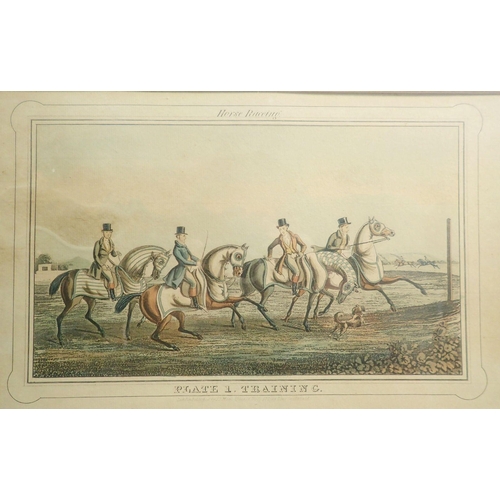 1023 - J L Marks - set of four horse racing prints published 1836, 20.5 x 34cm