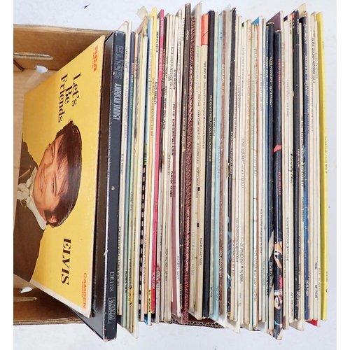 1048 - A collection of Elvis Presley vinyl LP records from 1960s - 1980s including Elvis TV Special, From E... 