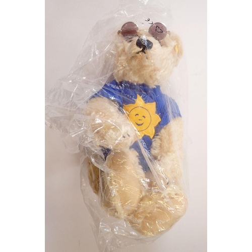 1053 - A Steiff Danbury Mint 2003 teddy bear with certificate and bag and a Steiff 'Summer Bear'