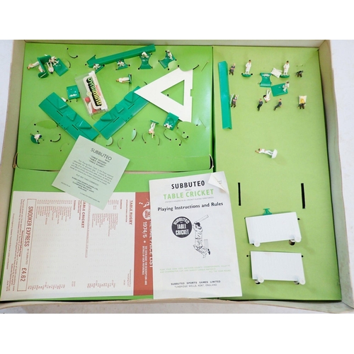 1060 - A Subbuteo Table Soccer set, Table Rugby (complete) and Test Match Edition Cricket (not complete) - ... 