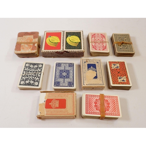 1068 - A collection of De La Rue playing cards and other antique playing cards etc