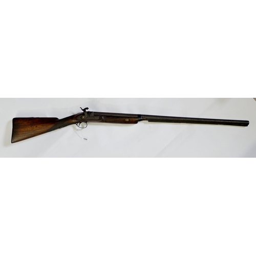 1098 - A late 18th century/early 19th century hunting rifle or elephant gun, 128cm long