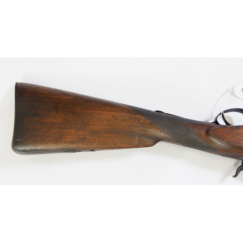 1098 - A late 18th century/early 19th century hunting rifle or elephant gun, 128cm long