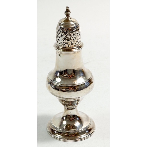 354 - A George III silver sugar caster, London 1793, by Stephen Adams II, 70g, 14cm tall