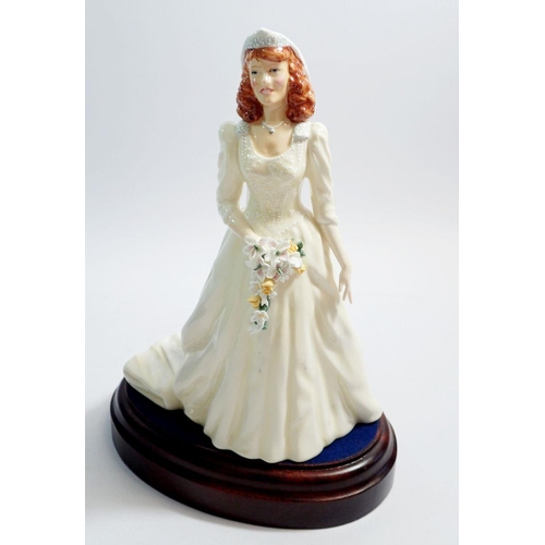 53 - A Royal Doulton bridal figure The Duchess of Windsor, 210/1500 HN3086, boxed with stand