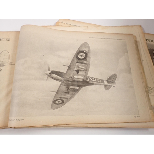 649 - A book of 'Drawings of the 1600 HP Bristol Hercules' and other aeroplanes 1942