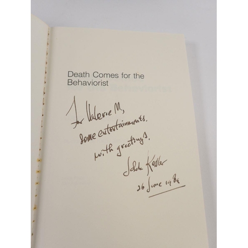 656 - A collection of signed books dedicated to Valerie Myer including 'Some Poems' by Richard Burns, exam... 