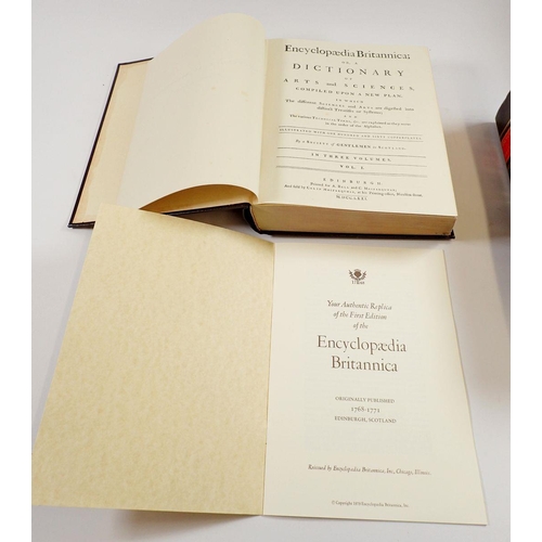 688 - A facsimile reproduction of the First Encyclopaedia Britannica published 1979, 3 vols