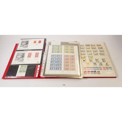 712 - An Isle of Man stamp album and another GB Island based album