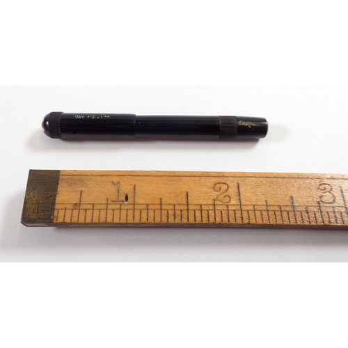 770 - A miniature early 20th century Montblanc Baby Safety '00' in original pouch, 6.3cm long