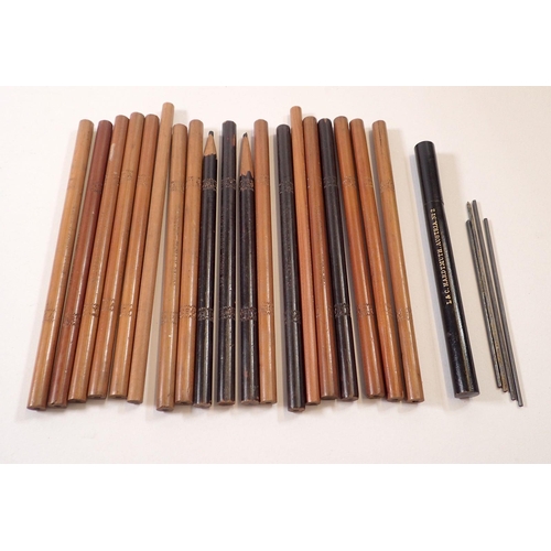 783 - A group of nineteen vintage drawing pencils including 'Conte A Paris' 'Wolffs' and a tube of replace... 