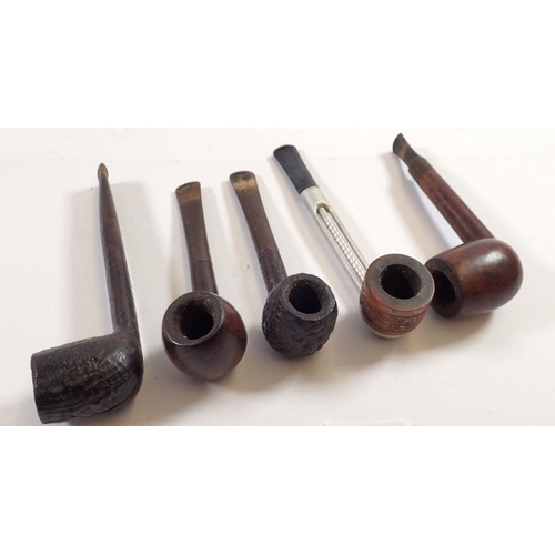 801 - Five various vintage pipes including an Imperial Old Bruyere, Falcon, 'reject' pipe etc.