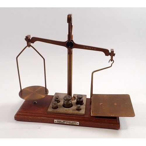 869 - A precision set of Arnold balance scales