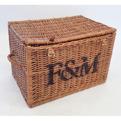 918 - A Fortnum & Mason wicker hamper, 56 x 41cm