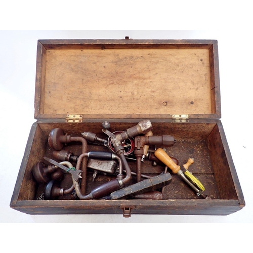 954 - An old tool box of drill bits