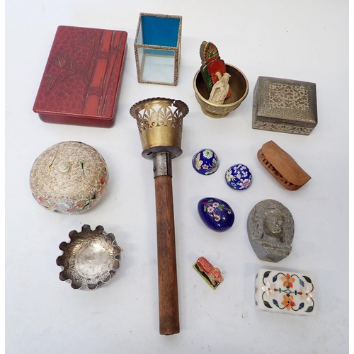 956 - A box of Eastern artefacts