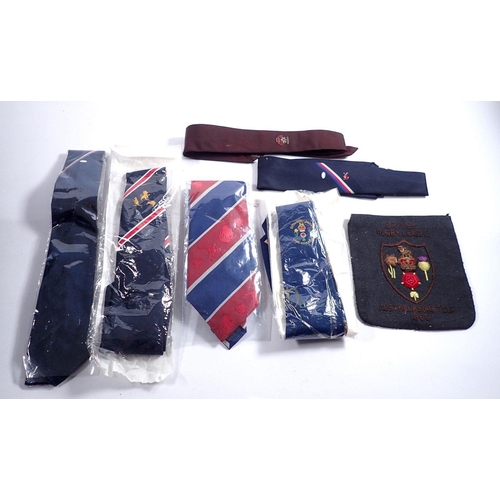 977 - A collection of Rugby League ties, some relating to Australia tour 1966 plus fabric badge