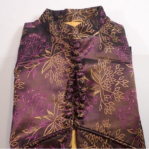 985 - Two Japanese silk Kimono's and two others, all made shorter