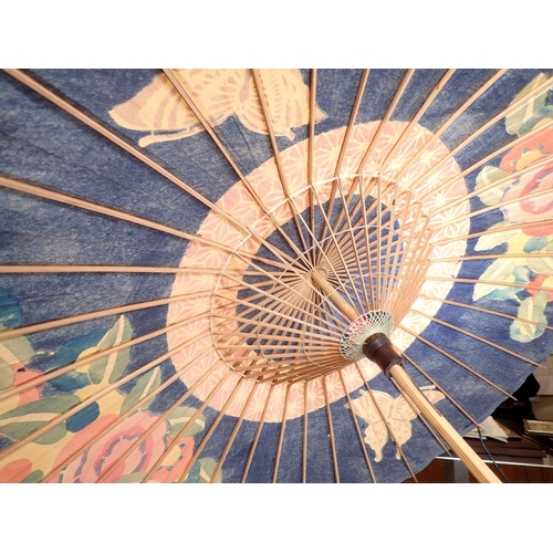 994 - A vintage Japanese painted parasol