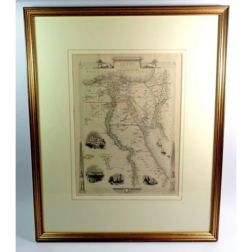 999 - A map of Egypt by Marchant & J B Allen, 35 x 26cm