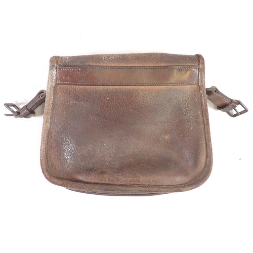 1059 - A 19th century leather game or shooting bag