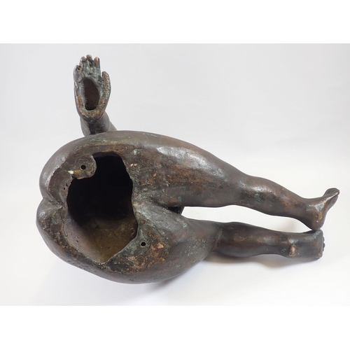 1151 - Maria Grazia Sangiorgi-Feddern bronze of a nude, signed, 30cm tall